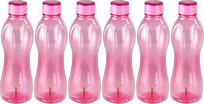 Refresh Bottle Set Of 6, 1000 Ml Pink