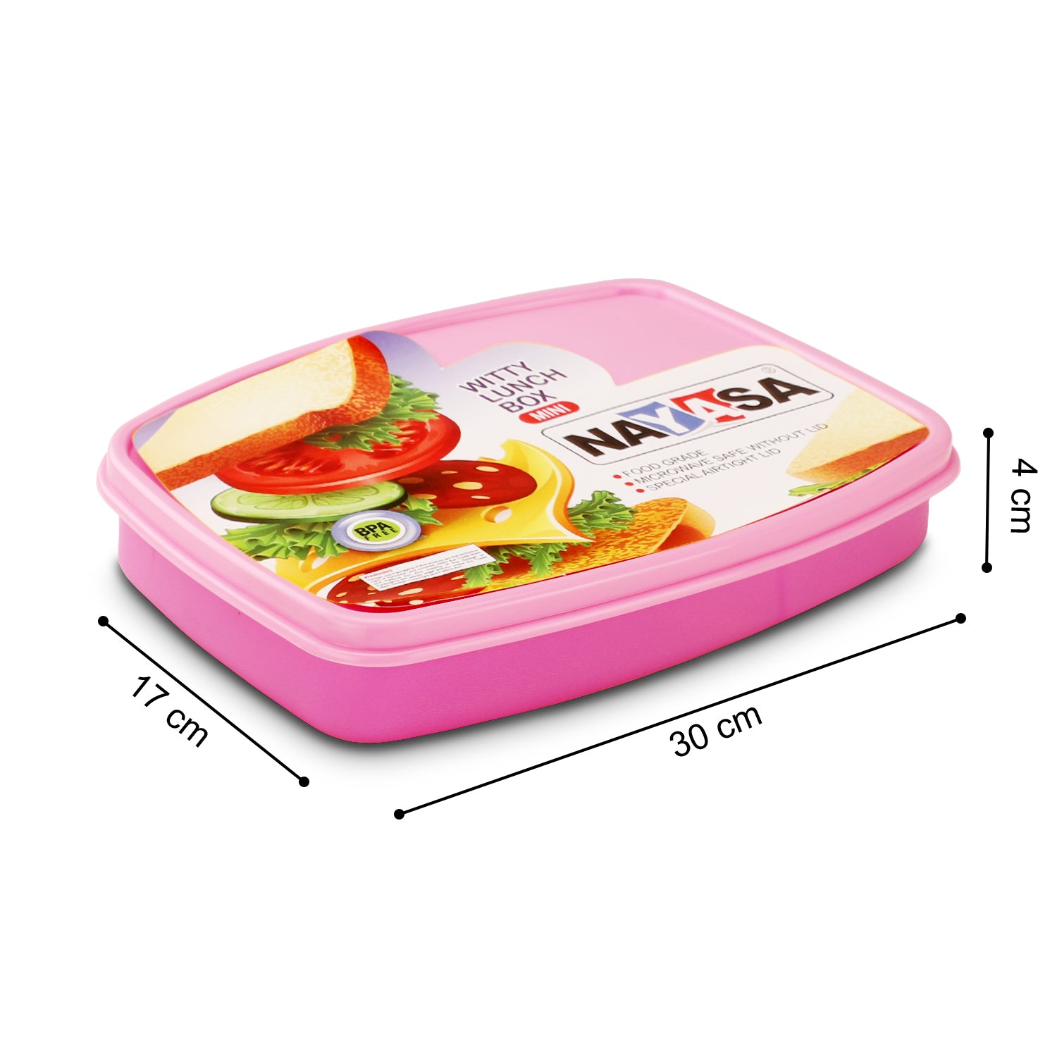 Witty Mini Regular Lunch Box Pink / Set of 1