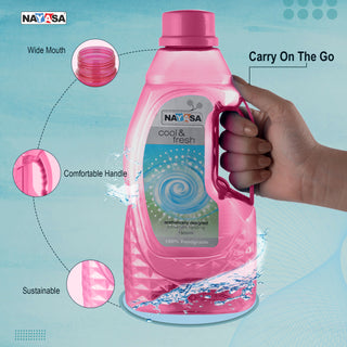 Fontana Water Bottle, 1500 ml Pink / Set of 3