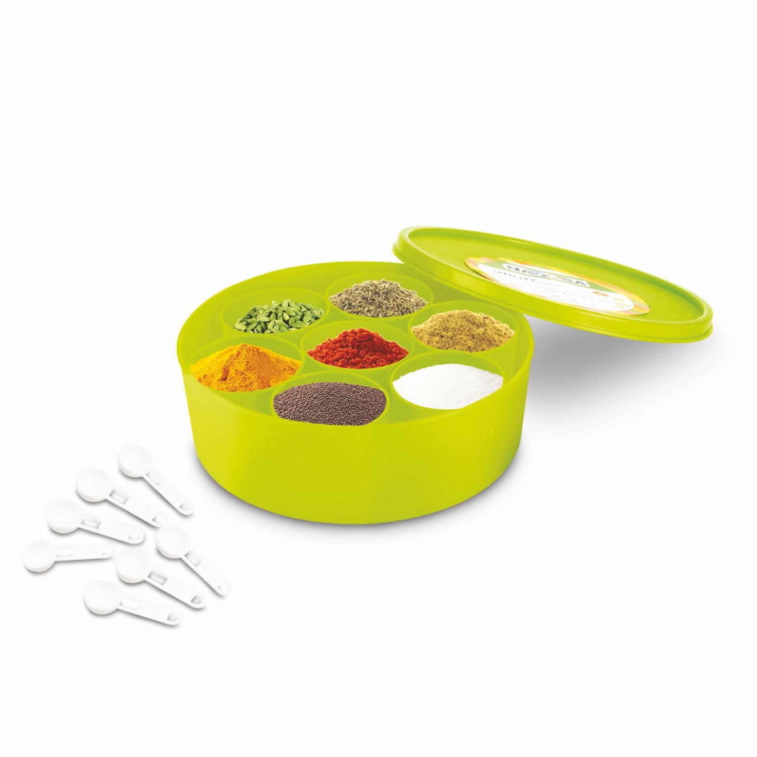 Vital Big Plastic Masala Box Green