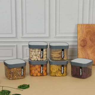 Fusion Food Storage Container Grey / 750 ml / Set of 6