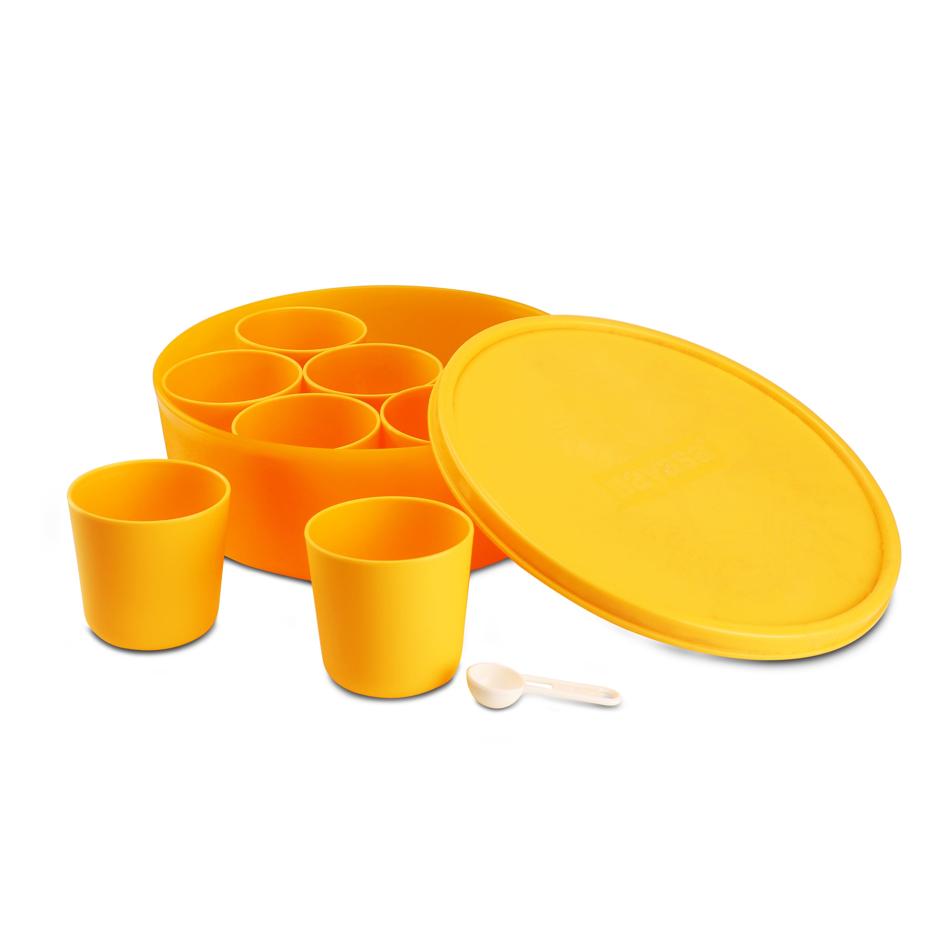 Vital Big Plastic Masala Box Orange