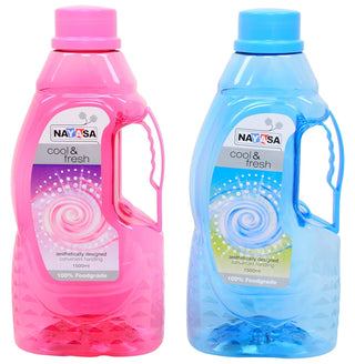 Fontana Water Bottle, 1500 ml Blue & Pink / Set of 6