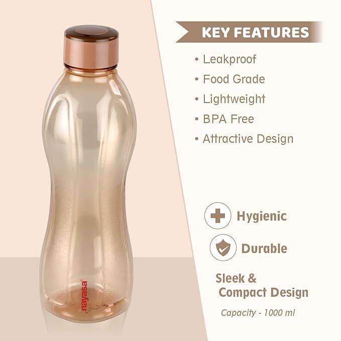 Refresh Bottle Set Of 6, 1000 Ml Multicolor