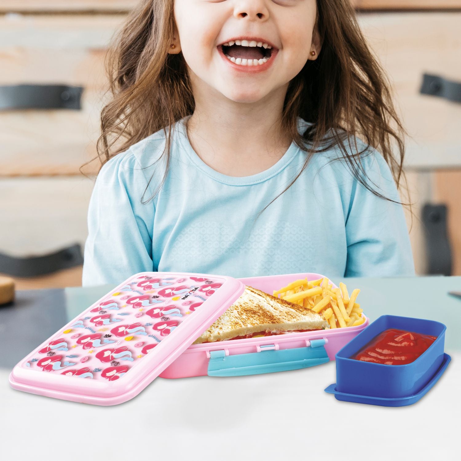 On The Go Dlx Lunchbox Pink / 900ml