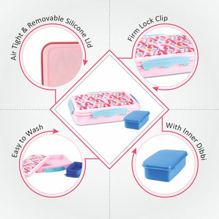 On The Go Dlx Lunchbox Pink / 900ml