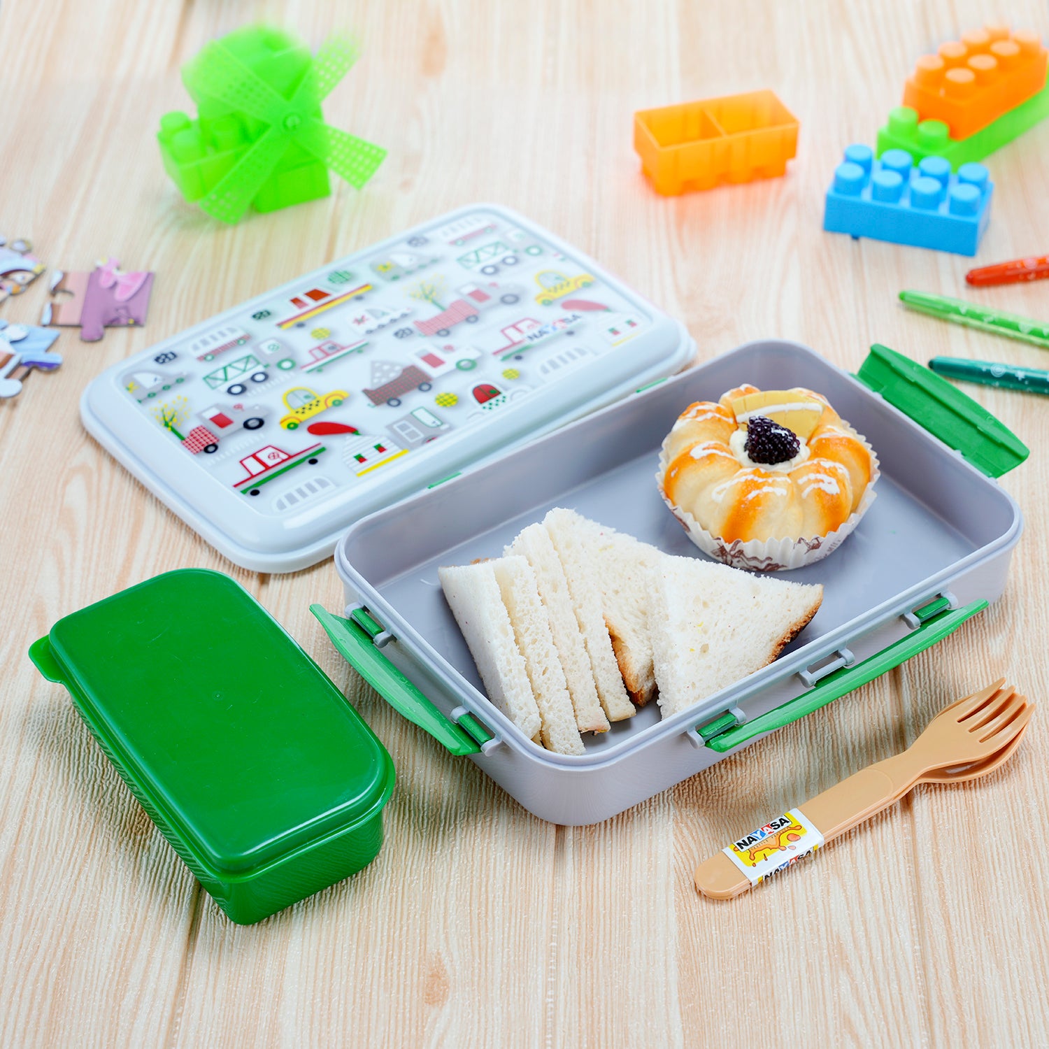 On The Go Dlx Lunchbox White / 900ml