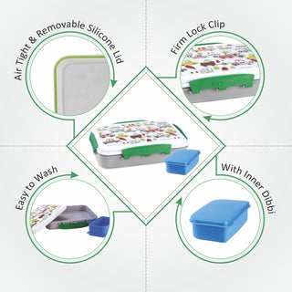 On The Go Dlx Lunchbox White / 900ml