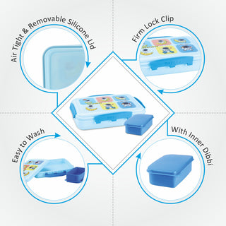 On The Go Dlx Lunchbox Blue / 900ml