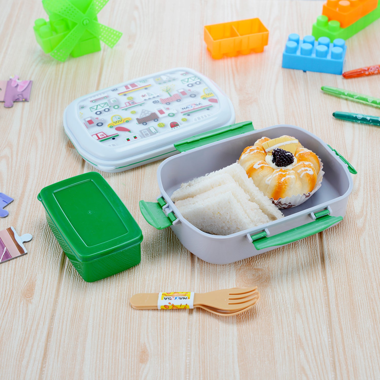 On The Go Dlx Lunchbox White / 650ml