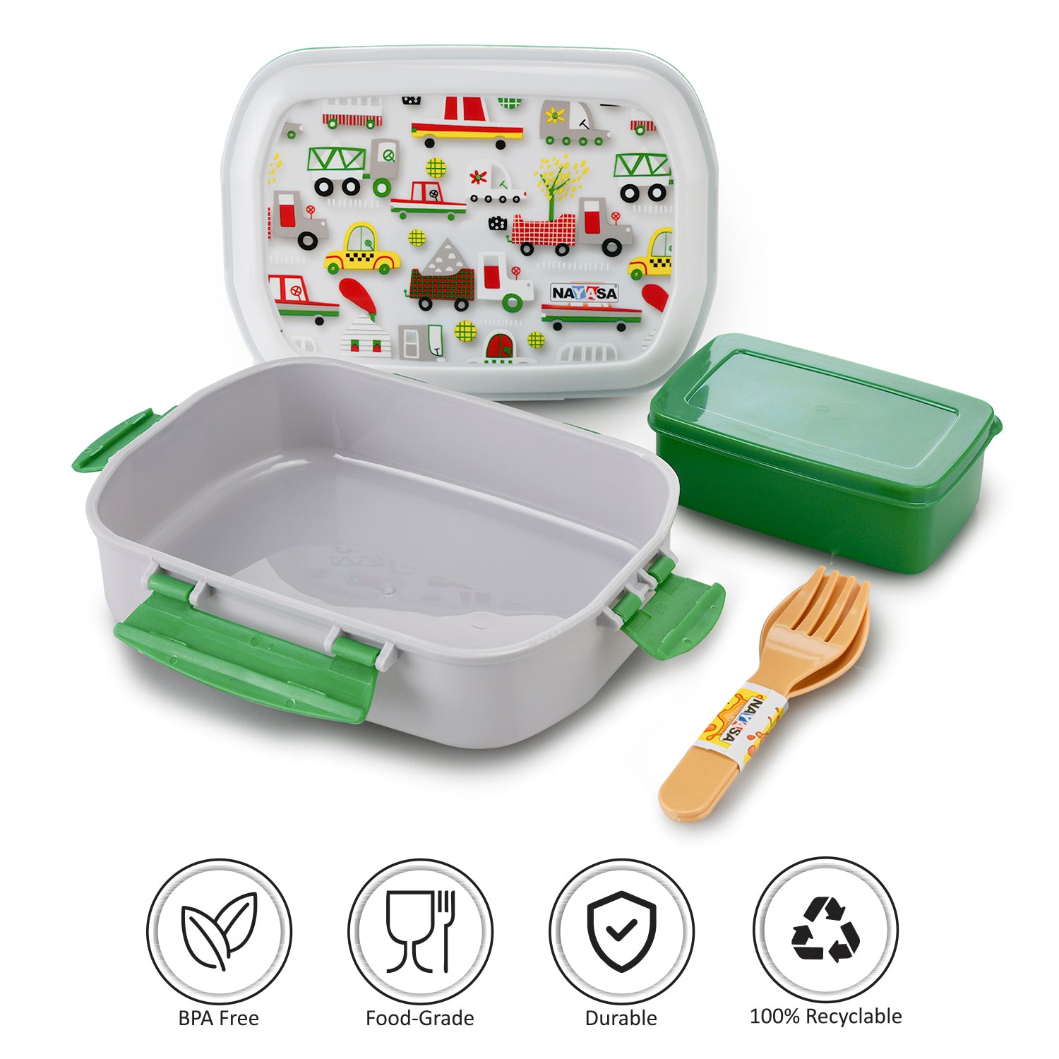 On The Go Dlx Lunchbox White / 650ml