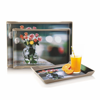 Diva Serving Tray Set Of 3 ( S + M + B )