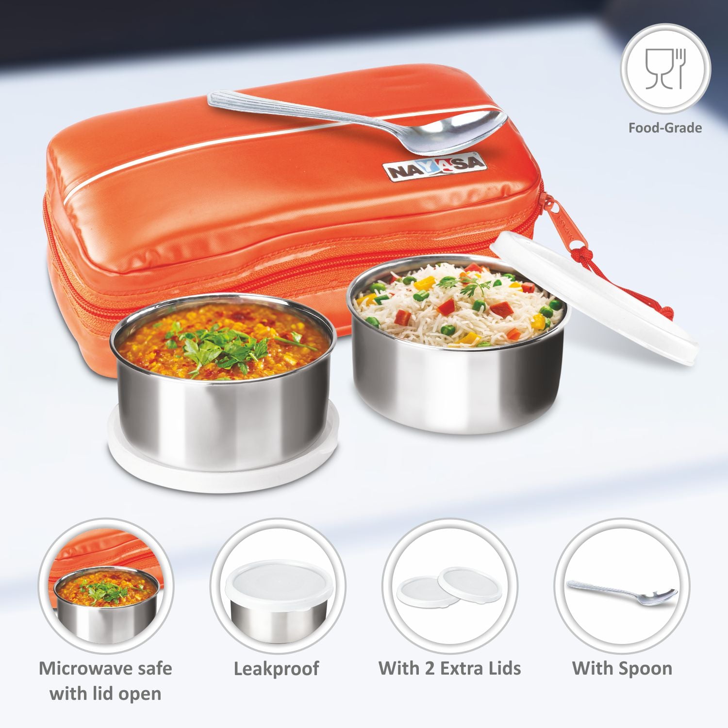 Munch Lunch Box Orange