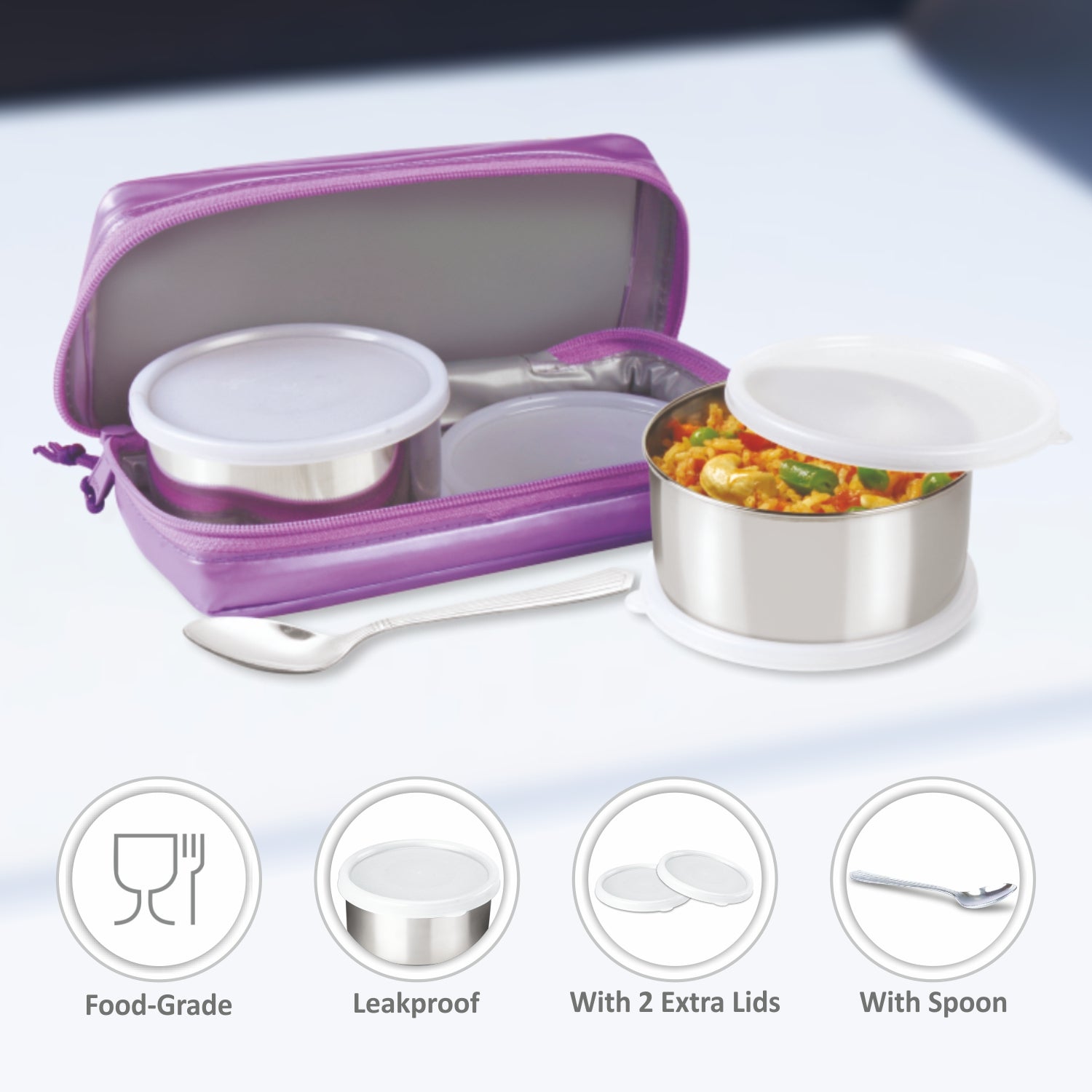 Munch Lunch Box Purple