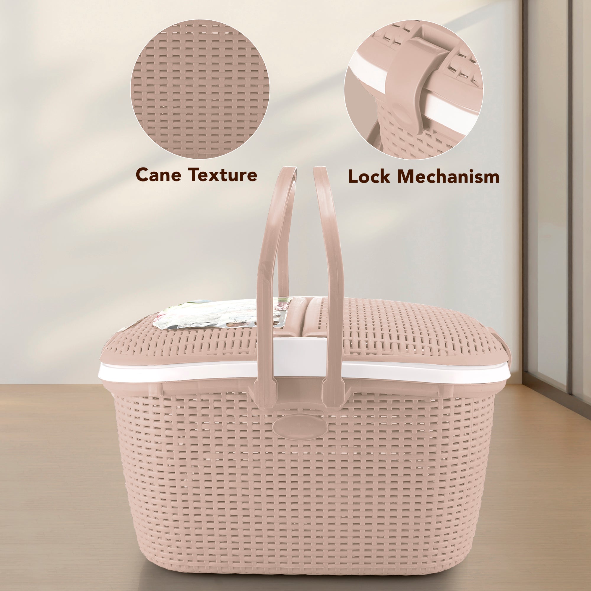 Hamlock Basket Ivory