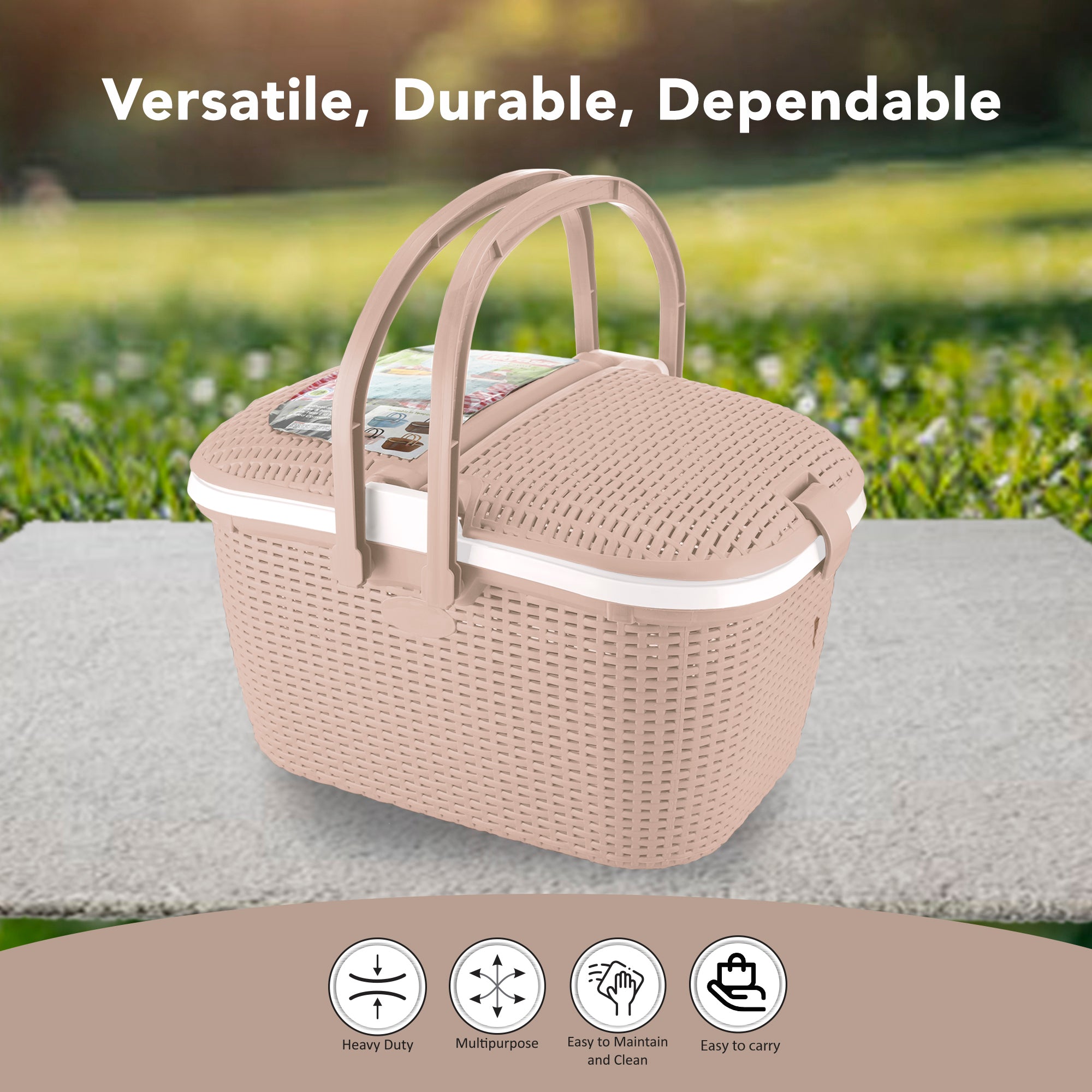 Hamlock Basket Ivory