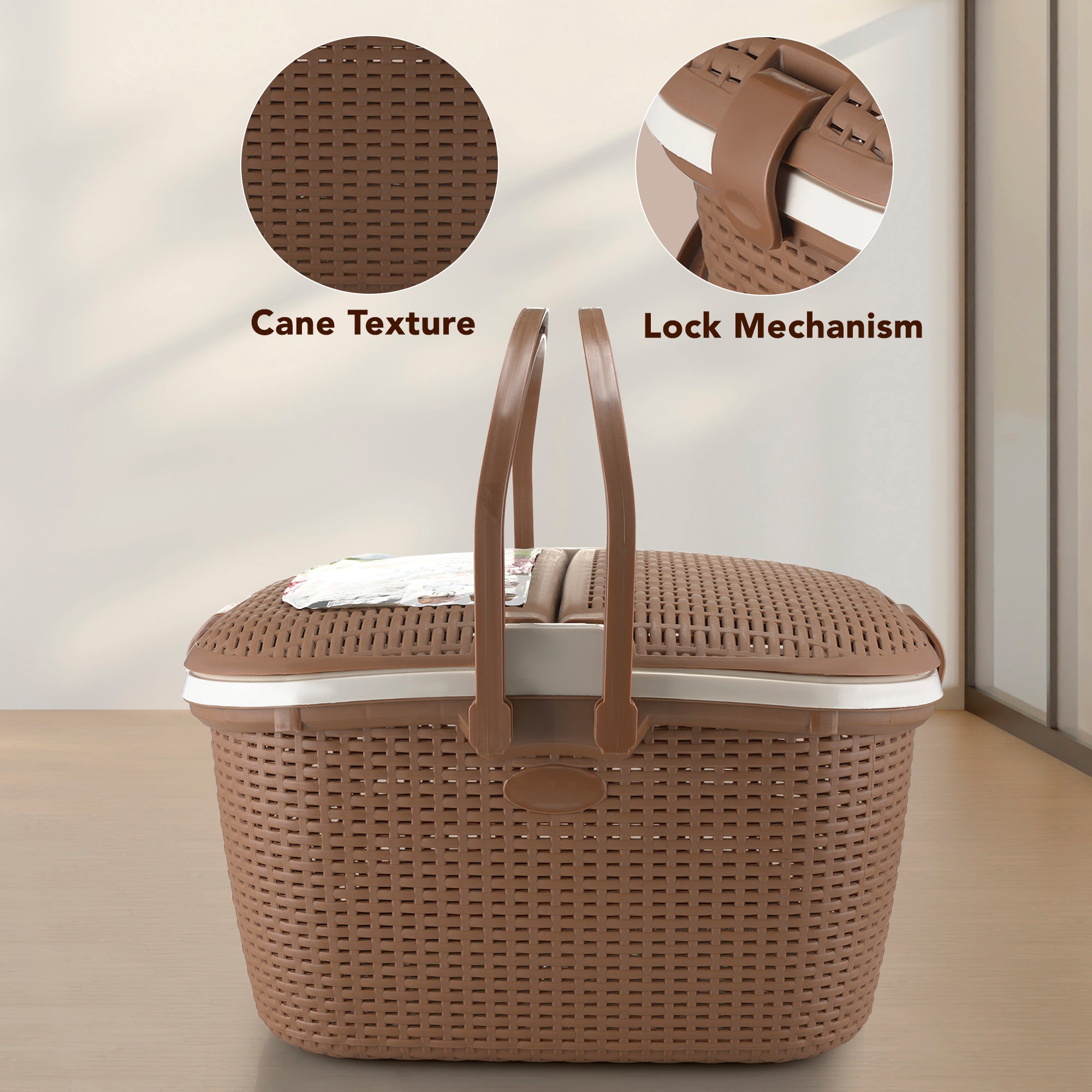 Hamlock Basket Light Brown