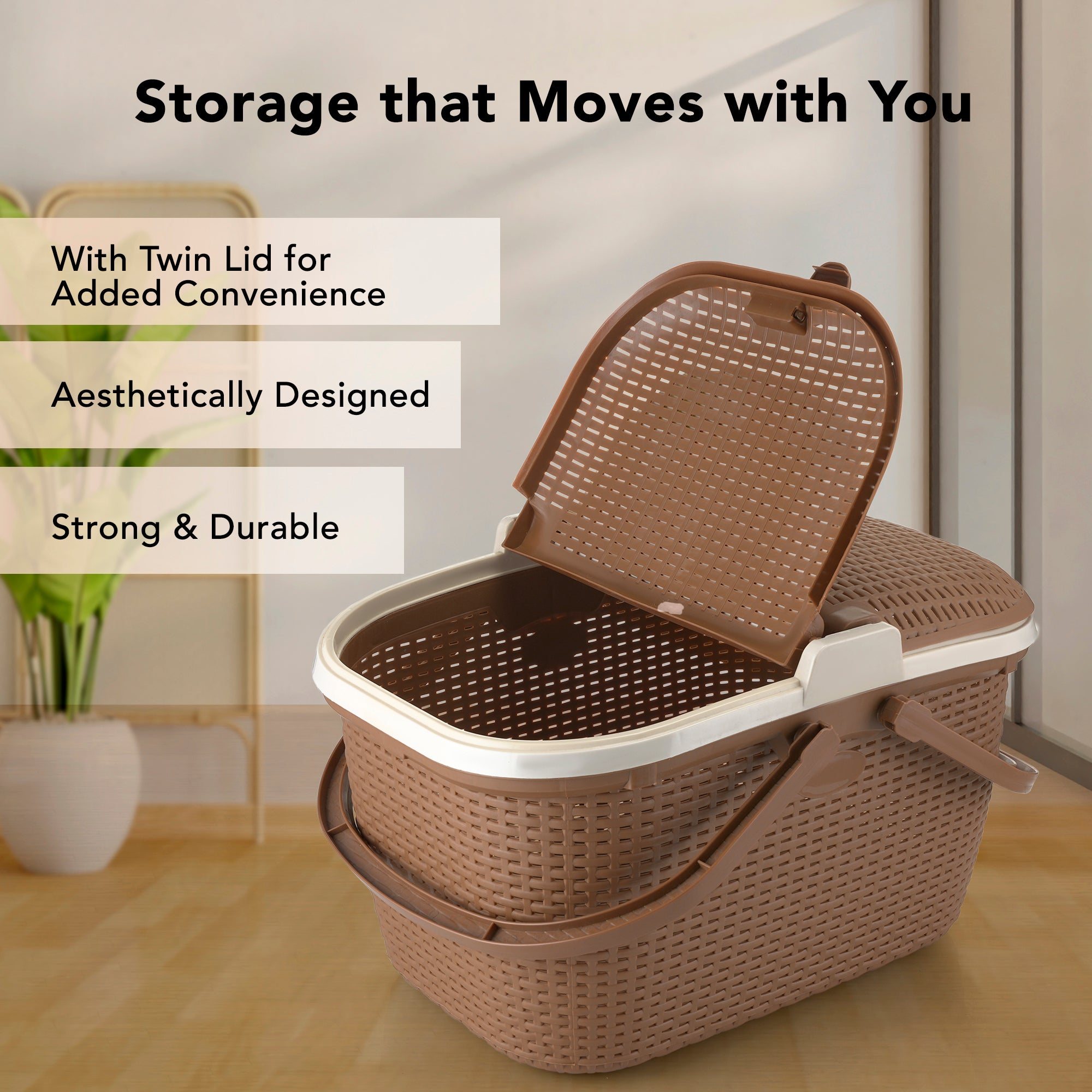 Hamlock Basket Light Brown