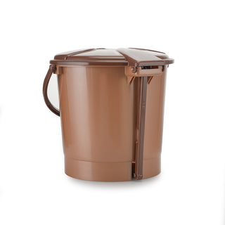 Army Print Pedal Dustbin Brown / 16.4 Ltr