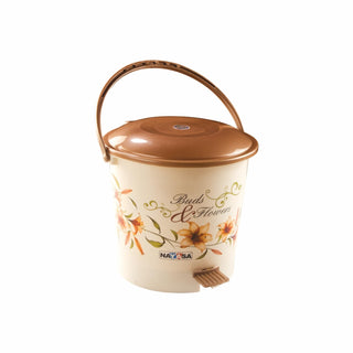 Pedal Dustbin Brown / 6 Ltr