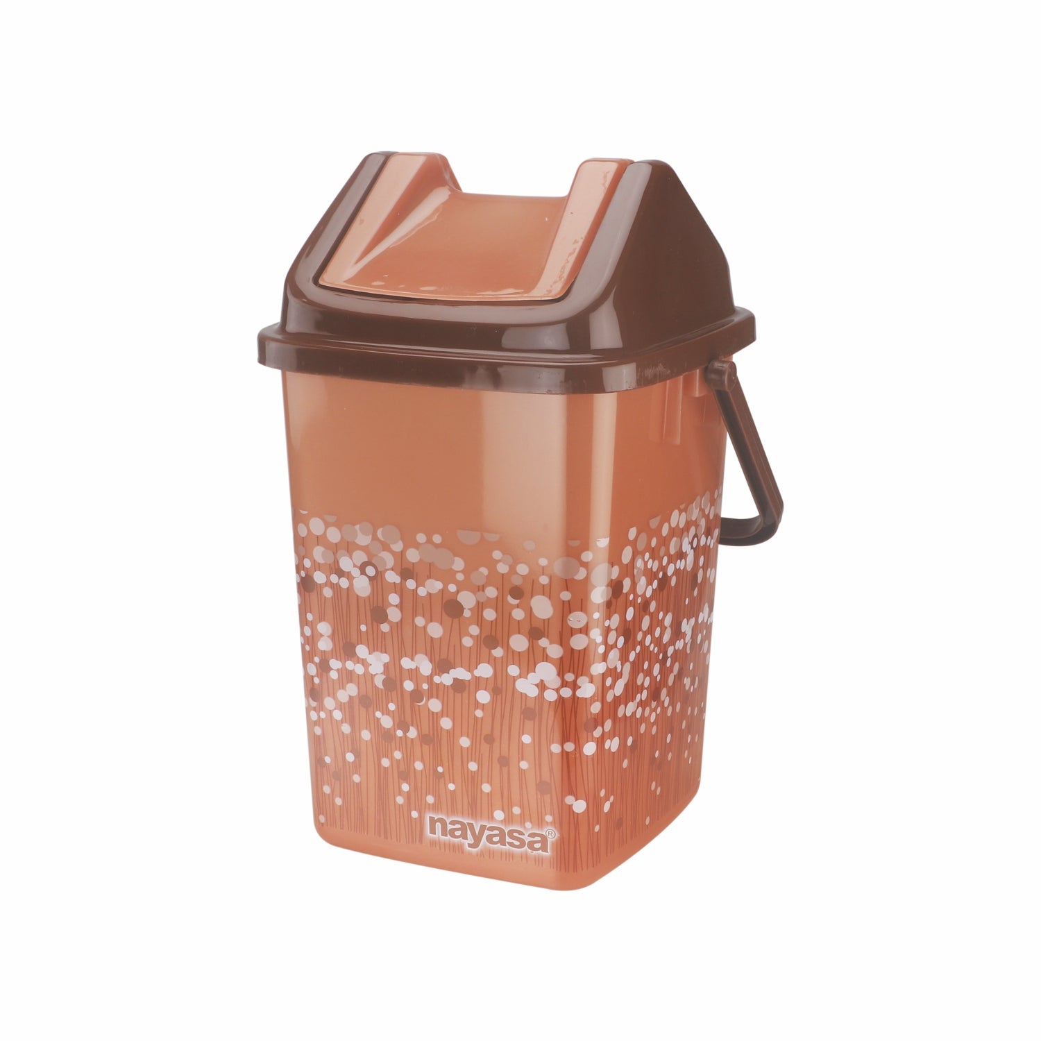 Table Top Swing Dustbin, 8 Ltrs Brown