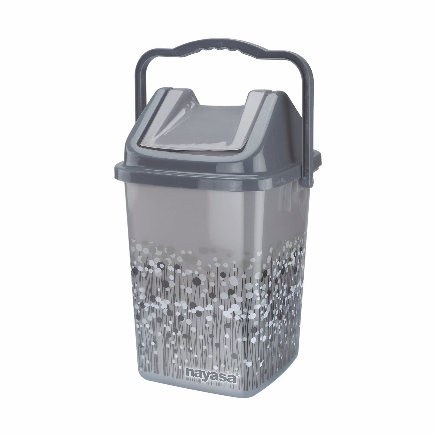 Table Top Swing Dustbin, 8 Ltrs Dark Grey