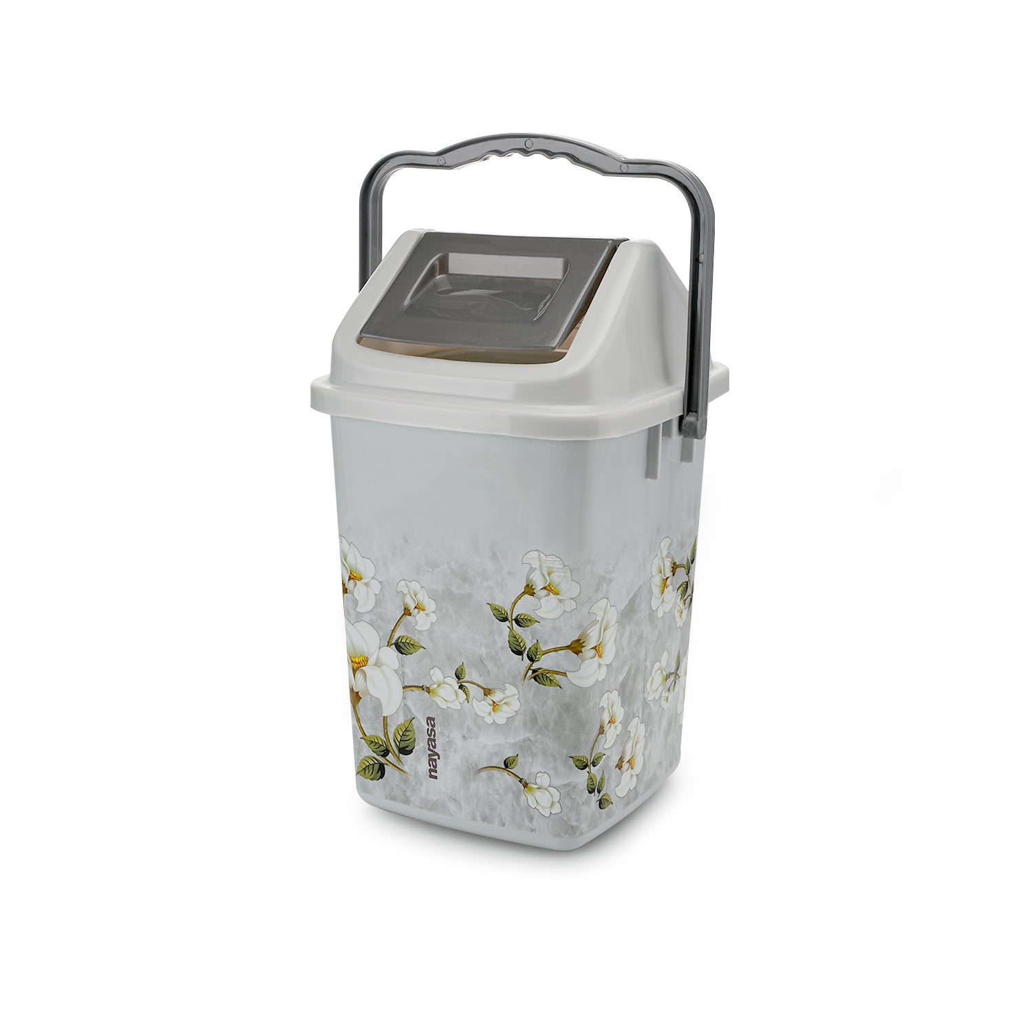 Table Top Swing Dustbin, 8 Ltrs Grey