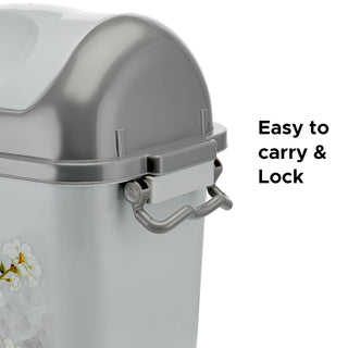 Swing Bin Dustbin Grey / 13.5 Ltrs