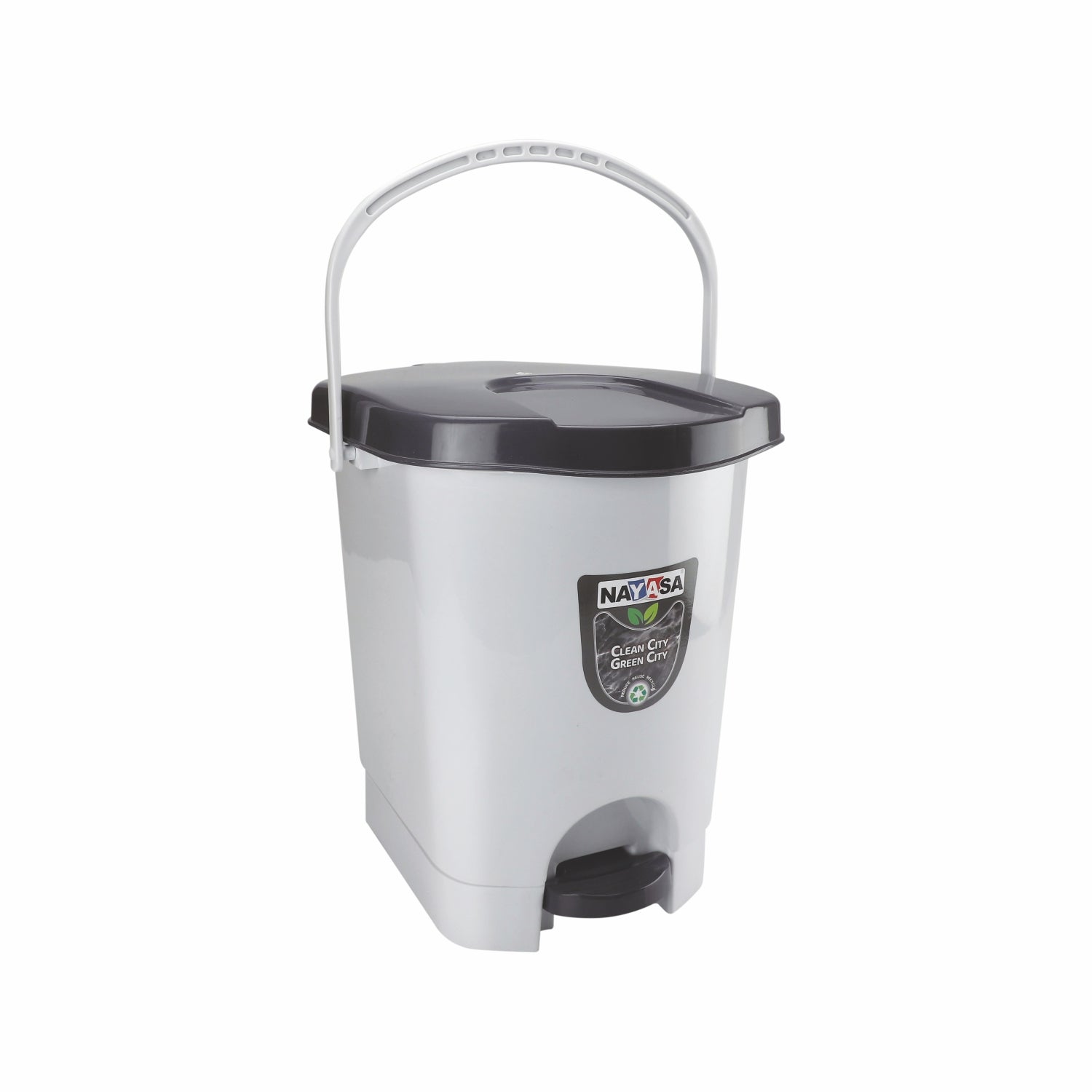 Pedal Dustbin Black / 11 Ltrs