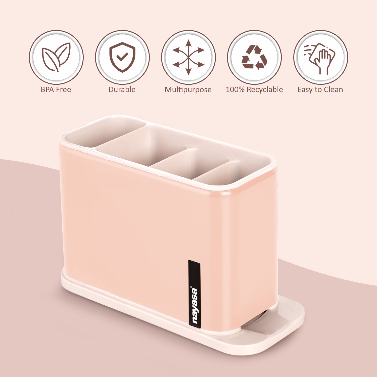 Tobler Cutlery Stand Peach