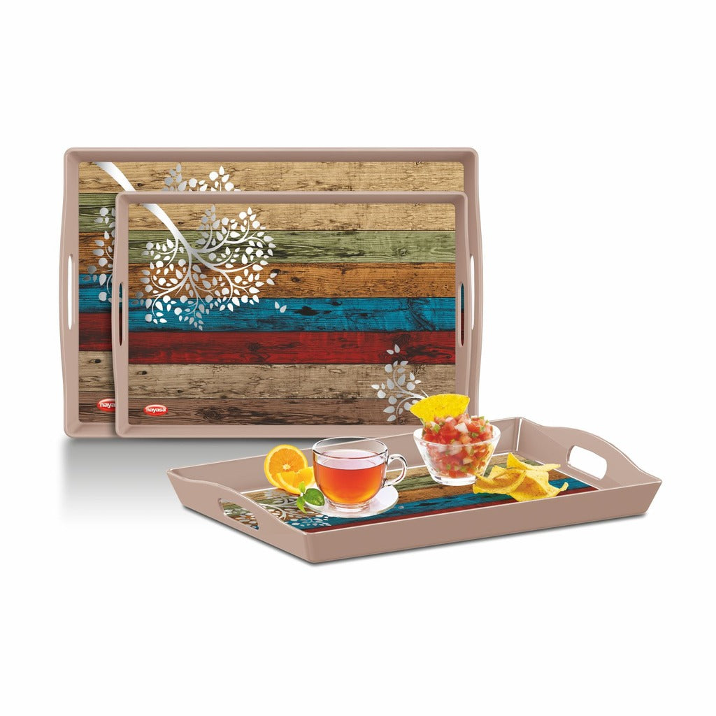 Boxy Serving Tray Set of S M B – Nayasa
