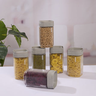 Refresh Food Storage Container Grey / 1550 ml / Set of 6