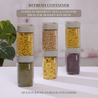 Refresh Food Storage Container Grey / 1550 ml / Set of 6