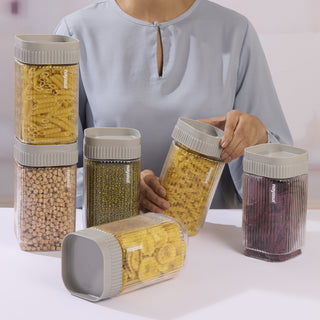 Refresh Food Storage Container Grey / 1550 ml / Set of 6