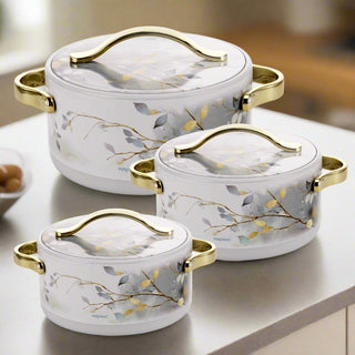 Bethany Casserole Set Of 3, Small ( 500ml, 1000ml, 1500ml )