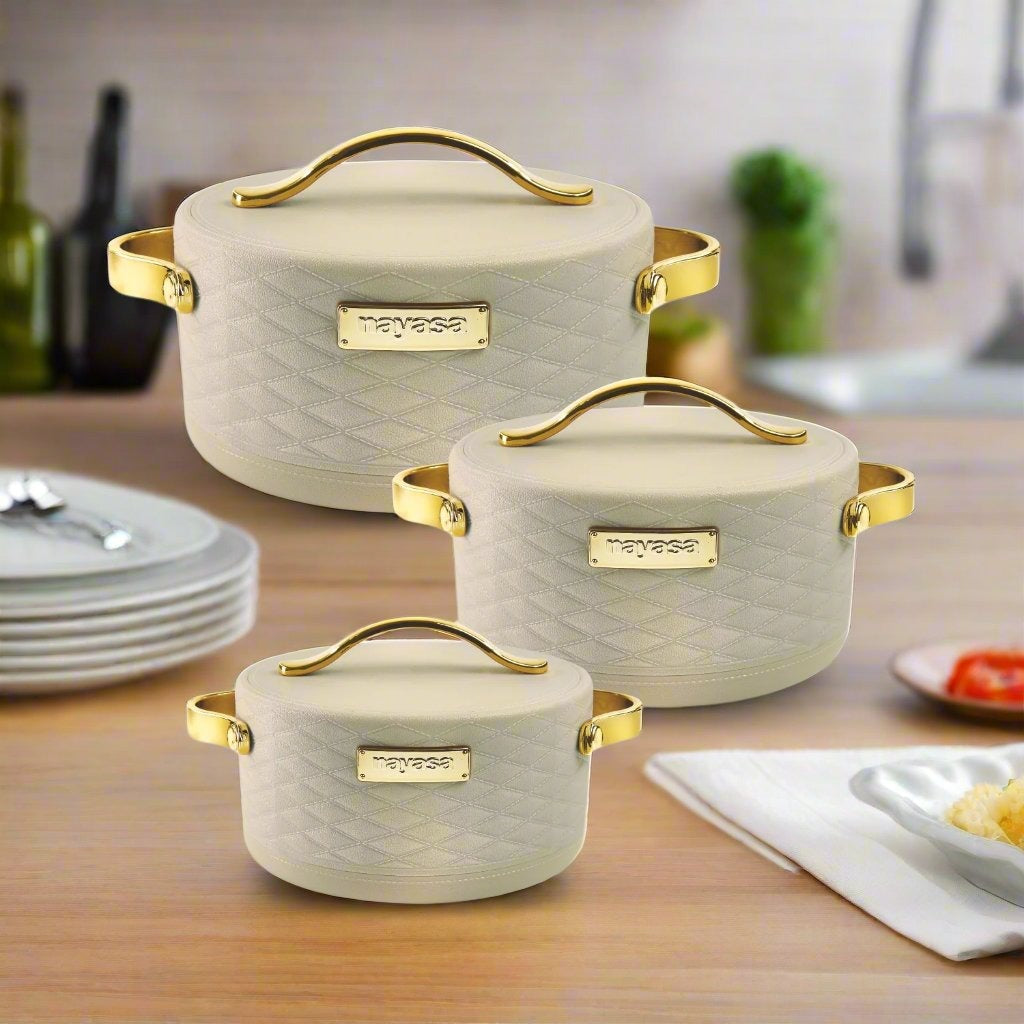 Tyson Casserole Set Of 3, Small ( 500ml, 1000ml, 1500ml )