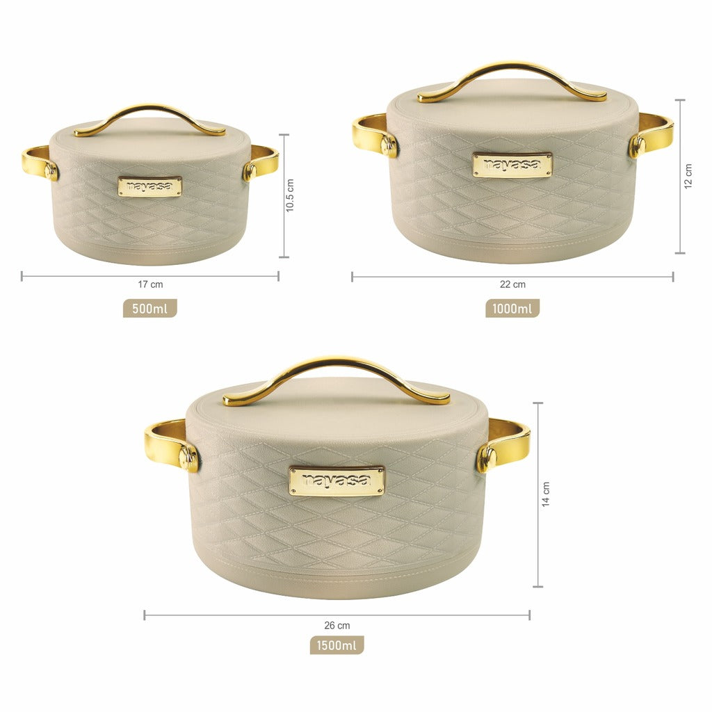 Tyson Casserole Set Of 3, Small ( 500ml, 1000ml, 1500ml )