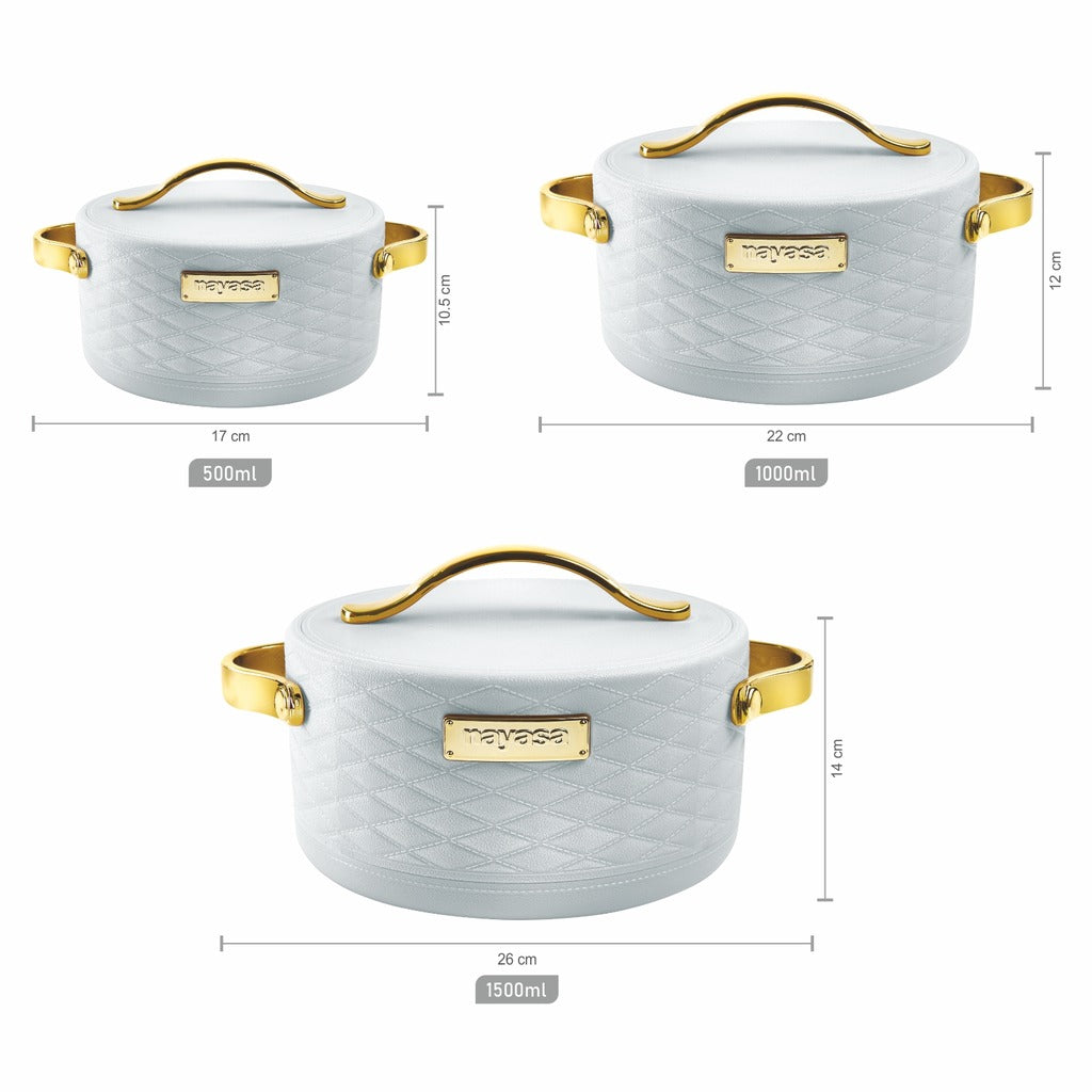 Tyson Casserole Set Of 3, Small ( 500ml, 1000ml, 1500ml )