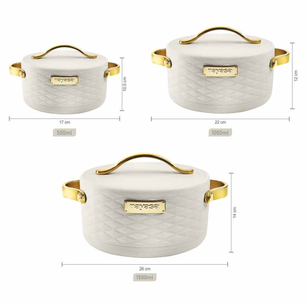 Tyson Casserole Set Of 3, Small ( 500ml, 1000ml, 1500ml )