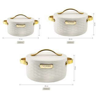 Tyson Casserole Set Of 3, Small ( 500ml, 1000ml, 1500ml )