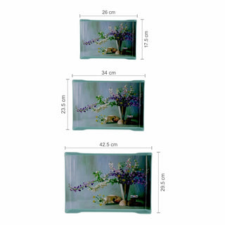 Diva Serving Tray Set Of 3 ( S + M + B )