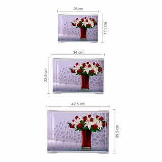 Diva Serving Tray Set Of 3 ( S + M + B )