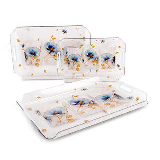 Modern Serving Tray Set Of 3 ( S + M + B )