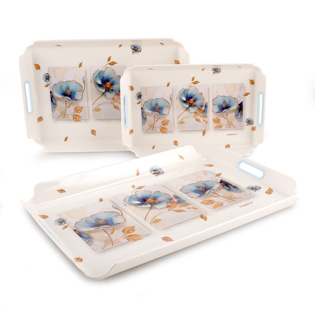 Modern Serving Tray Set Of 3 ( S + M + B )
