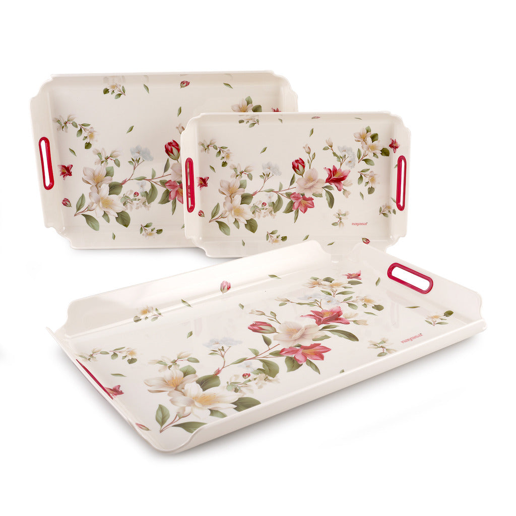 Modern Serving Tray Set Of 3 ( S + M + B )