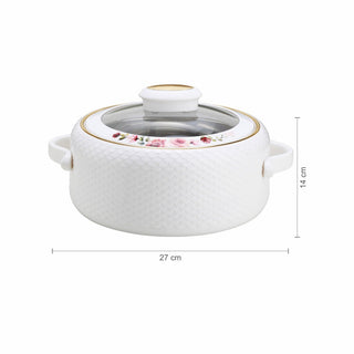 Coral Glass Lid Casserole, 1500ml