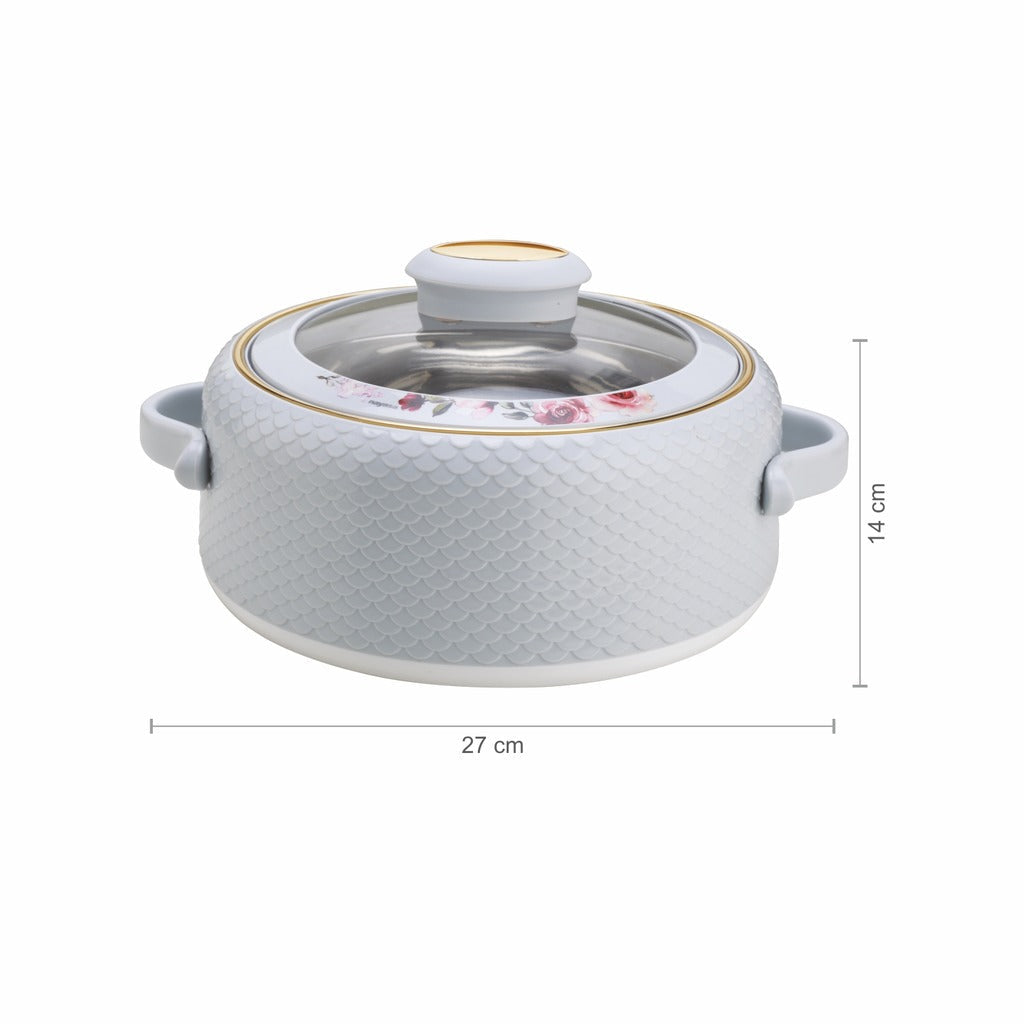 Coral Glass Lid Casserole, 1500ml