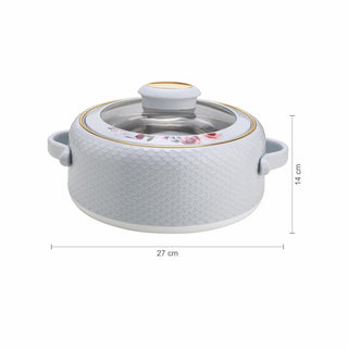 Coral Glass Lid Casserole, 1500ml