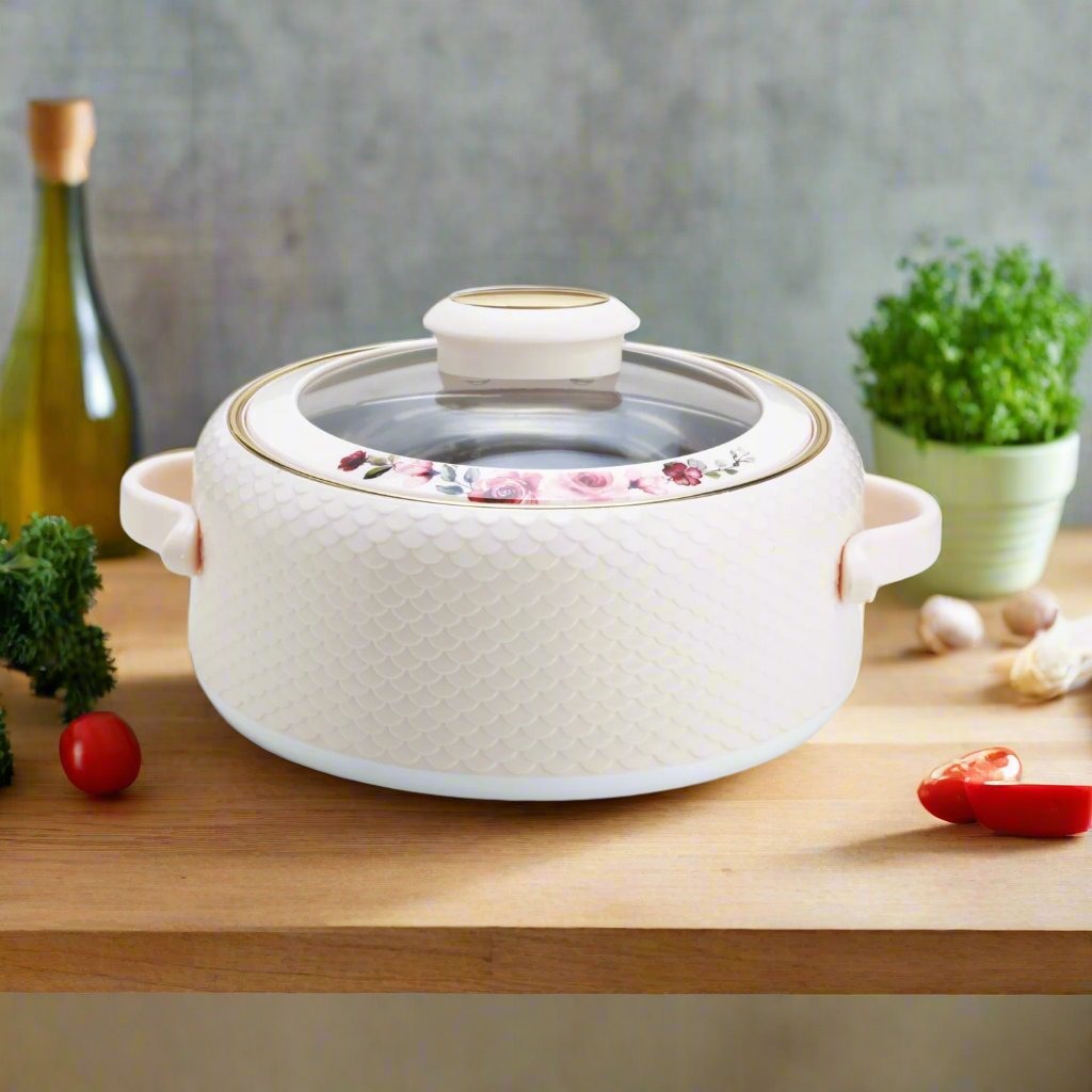 Coral Glass Lid Casserole, 1500ml