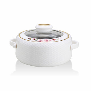 Coral Glass Lid Casserole, 2000ml